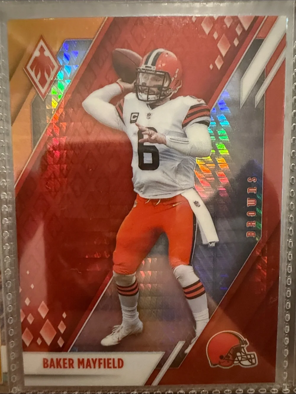 Baker Mayfield Cleveland Browns Red Football Trading Card